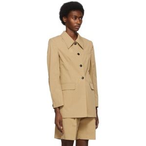 Low Classic beige curve sleeve jacket